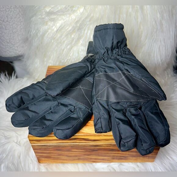 Igloos Ski Glove 3M Thinsulate Waterproof Men's Black MEDIUM/LARGE New With Tags - Picture 2 of 3